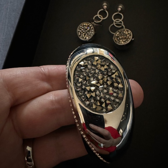SWAROVSKI CUFF  RING  EARRINGS - Picture 3 of 8